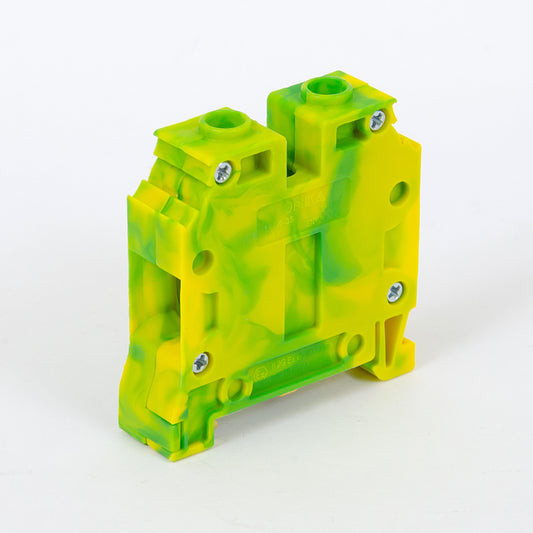 ONKA 35mm2 PE Schroefrailklemmenblok DIN-railklem 2-draads grijs, 1010533